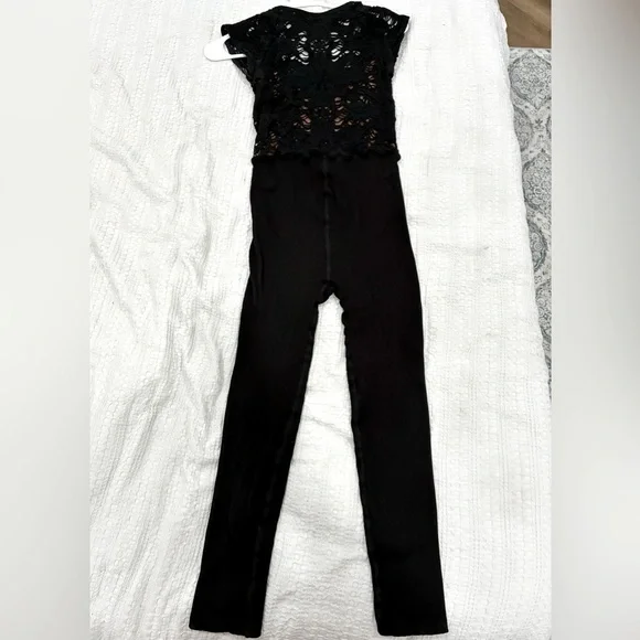 Free People Movement Black Lace Jumpsuit - Picture 4 of 8